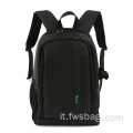 Borsa per fotocamera spalla DSLR nera nera impermeabile